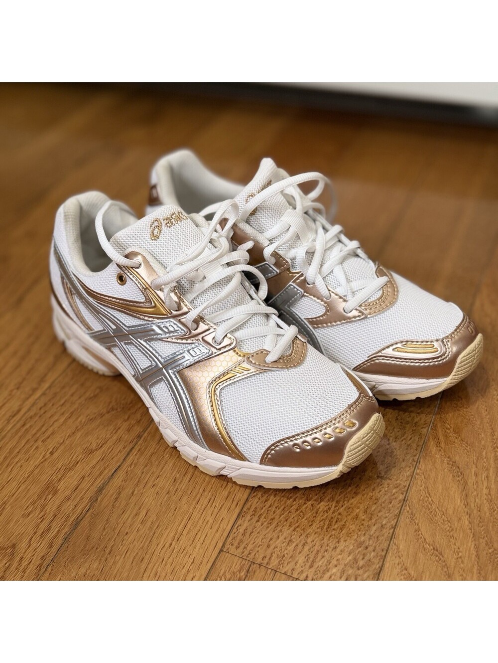 Size US 6.5 Women’s ASICS Gel-DS 14 Shoes Sneakers Cream Rose Gold 1203B102